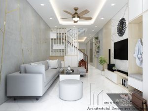 Phối Cảnh 3D Nội Thất Nhà Phố Bình Dương 3 Phòng Ngủ