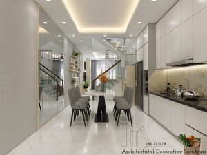 Phối Cảnh 3D Nội Thất Nhà Phố Bình Dương 3 Phòng Ngủ