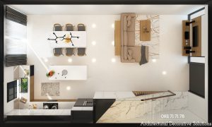Phối Cảnh 3D Nội Thất Nhà Phố Palm Residence 2 PN