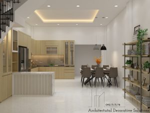 Phối Cảnh 3D Nội Thất Nhà Phố Quận 2 Cao Cấp