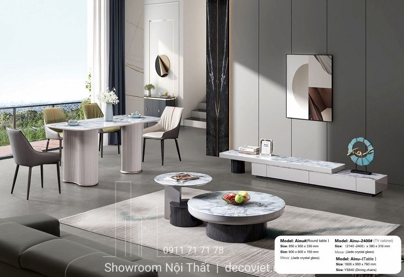 Set Bàn Trà Kệ Tivi Nhập Khẩu 82T
