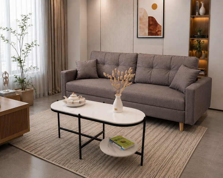 Sofa Băng Bọc Vải Giá Rẻ 1158T