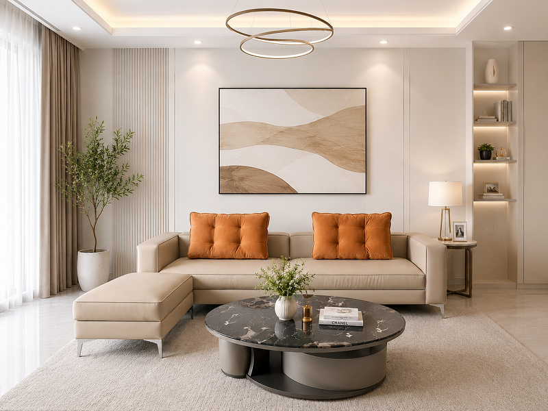Sofa Băng Hiện Đại Bọc Da 1155T