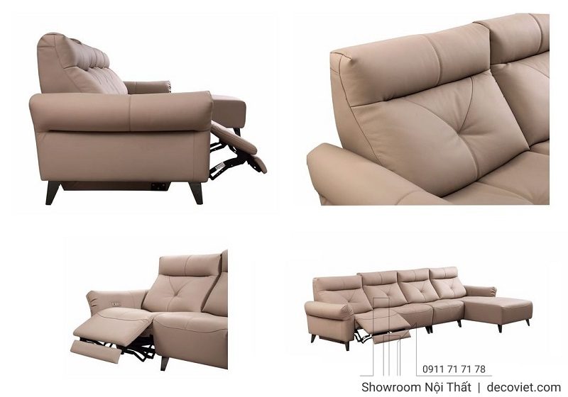 Sofa Chỉnh Điện Da Bò Nhập Khẩu 1045T