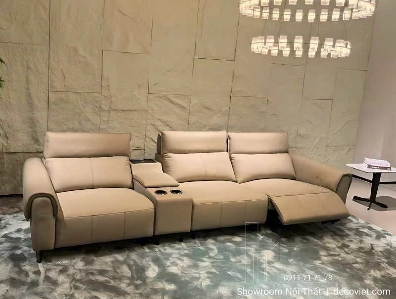 Sofa Da Bò Nhập Khẩu Chỉnh Điện 1147T