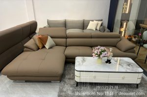 Sofa Da Bò Thật Sang Trọng 1138T