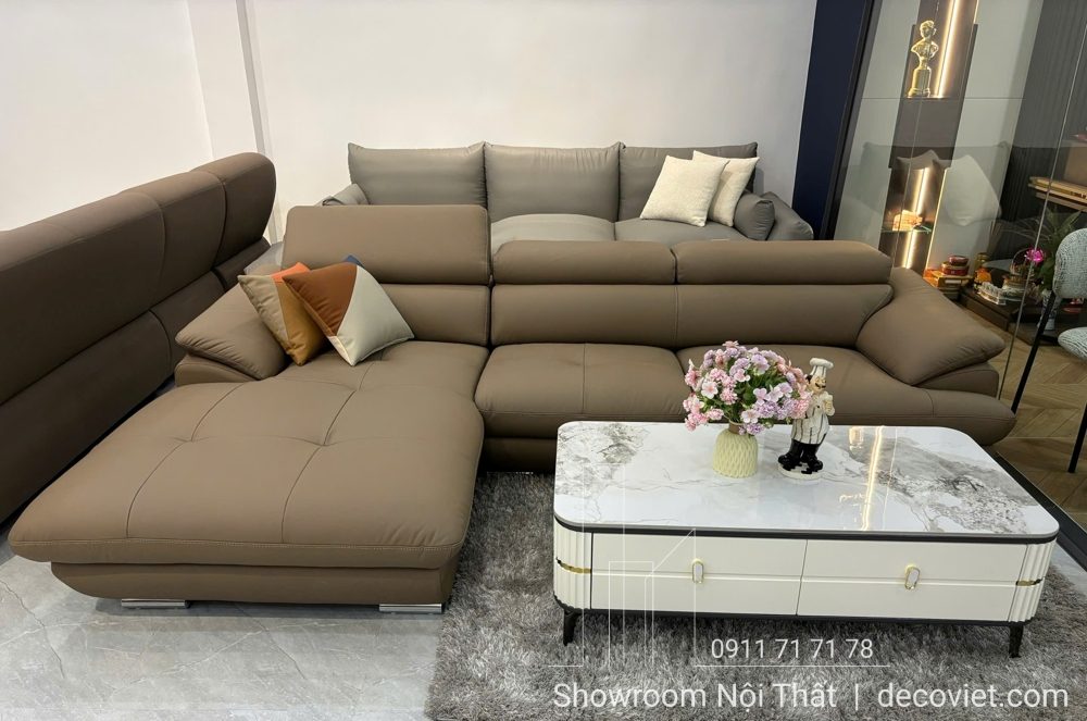 Sofa Da Bò Thật Sang Trọng 1138T