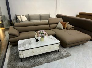 Sofa Da Bò Thật Sang Trọng 1138T
