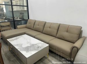 Sofa Da Chữ L Cao Cấp 1151T