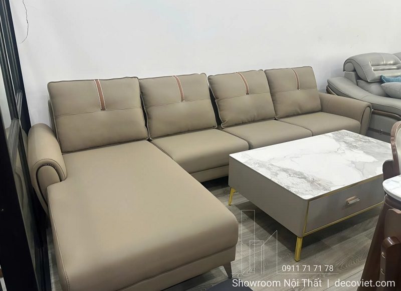 Sofa Da Chữ L Cao Cấp 1151T