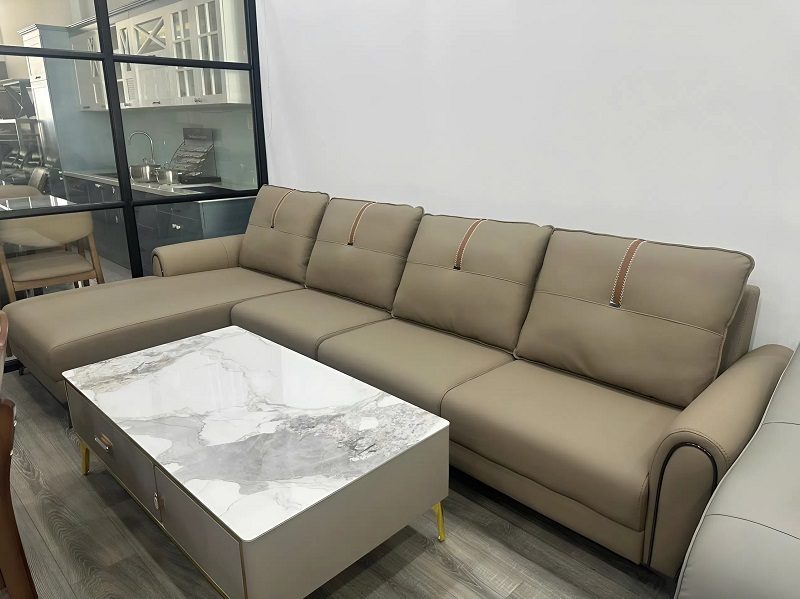 Sofa Da Chữ L Cao Cấp 1151T