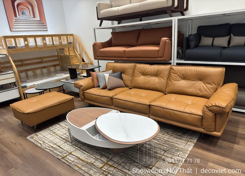 Sofa Da Phòng Khách Cao Cấp 1093T