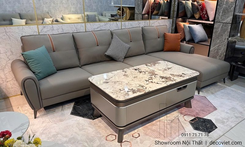Sofa Da Phòng Khách Hiện Đại 1148T