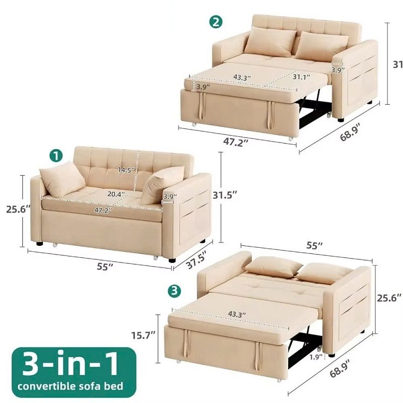 Sofa Giường Kéo 115T