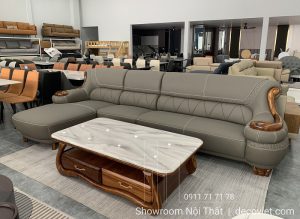 Sofa Gỗ Bọc Da Nhập Khẩu 1048T