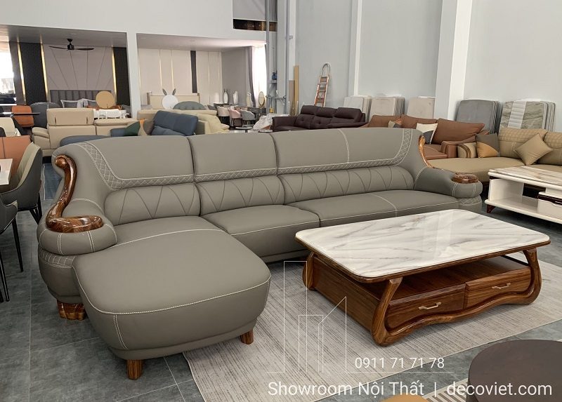 Sofa Gỗ Bọc Da Nhập Khẩu 1048T