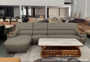 Sofa Gỗ Bọc Da Nhập Khẩu 1048T
