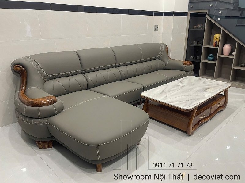 Sofa Gỗ Bọc Da Nhập Khẩu 1048T