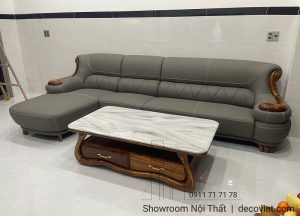 Sofa Gỗ Bọc Da Nhập Khẩu 1048T