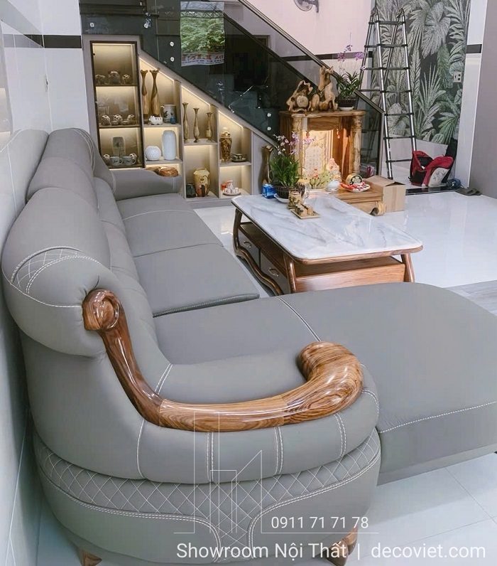 Sofa Gỗ Bọc Da Nhập Khẩu 1048T