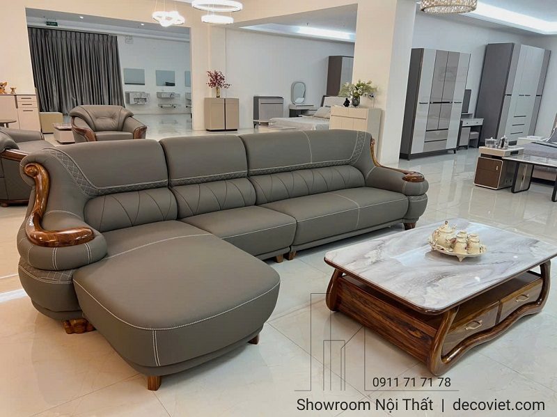 Sofa Gỗ Bọc Da Nhập Khẩu 1048T