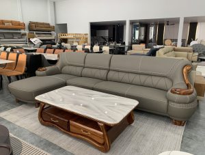 Sofa Gỗ Bọc Da Nhập Khẩu 1048T