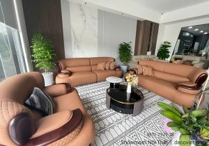 Sofa Gỗ Bọc Da Sinh Thái 1173T