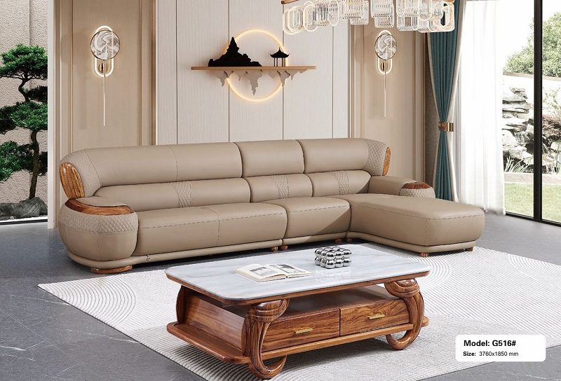 Sofa Gỗ Mun Cao Cấp Nhập Khẩu 1047T