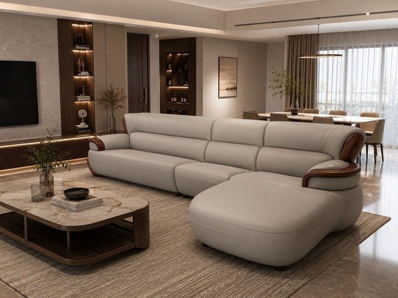 Sofa Gỗ Mun Da Sinh Thái 1191T
