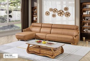 Sofa Gỗ Mun Góc L Cao Cấp 1049T