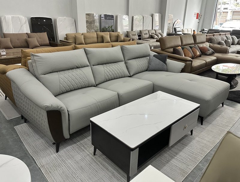 Sofa Góc L Bọc Da 884T
