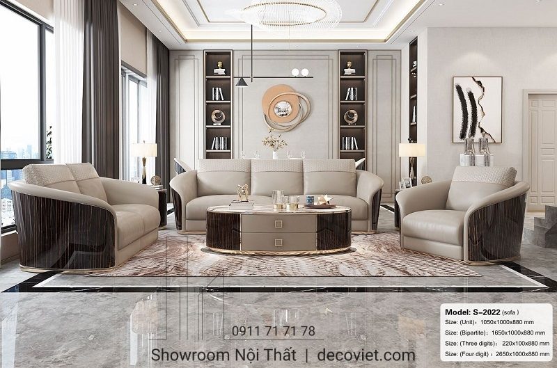 Sofa Nhập Khẩu Tân Cổ Điển 1051T
