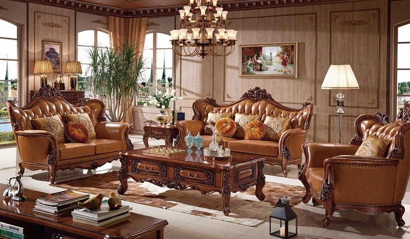 Sofa Tân Cổ Điển Nhập Khẩu 1084T
