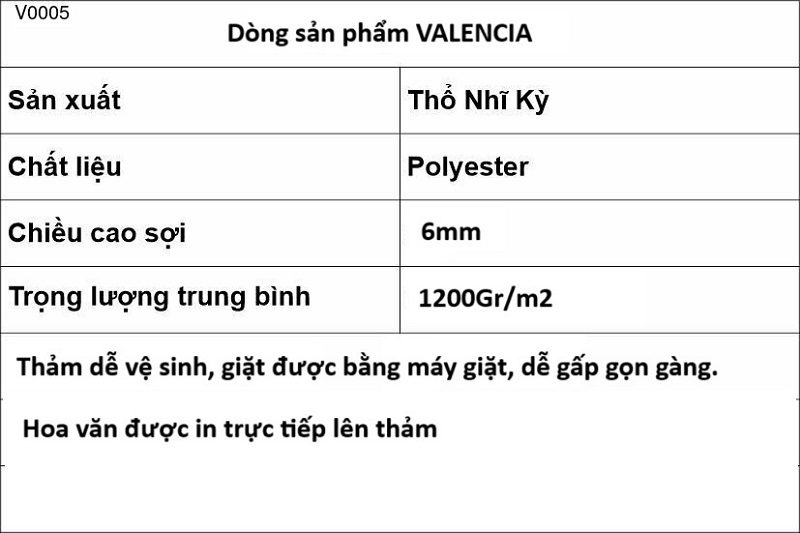 Thảm Trang Trí Phòng Khách V0005