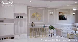 Thi Công Nội Thất Bán Cổ Điển Đẹp Sang