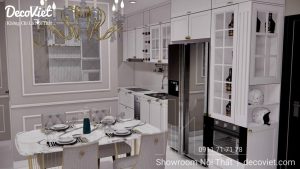 Thi Công Nội Thất Bán Cổ Điển Đẹp Sang