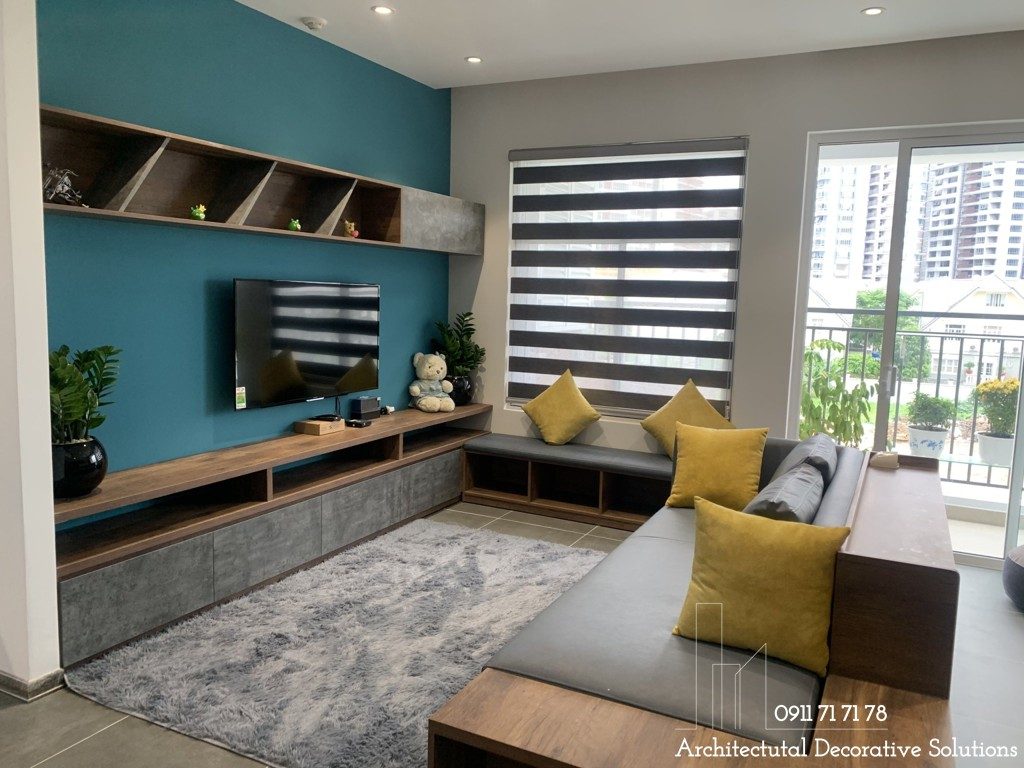 Thi công nội thất căn hộ 2 phòng ngủ chung cư Sunrise Riverside