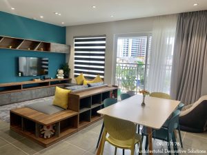 Thi công nội thất căn hộ 2 phòng ngủ chung cư Sunrise Riverside
