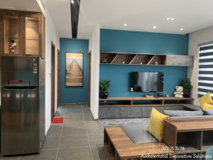 Thi công nội thất căn hộ 2 phòng ngủ chung cư Sunrise Riverside