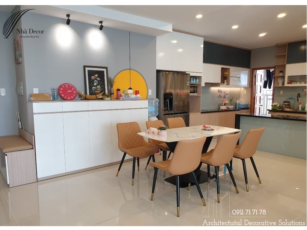 Thi công nội thất căn hộ 3 phòng ngủ chung cư Phú Hoàng Anh