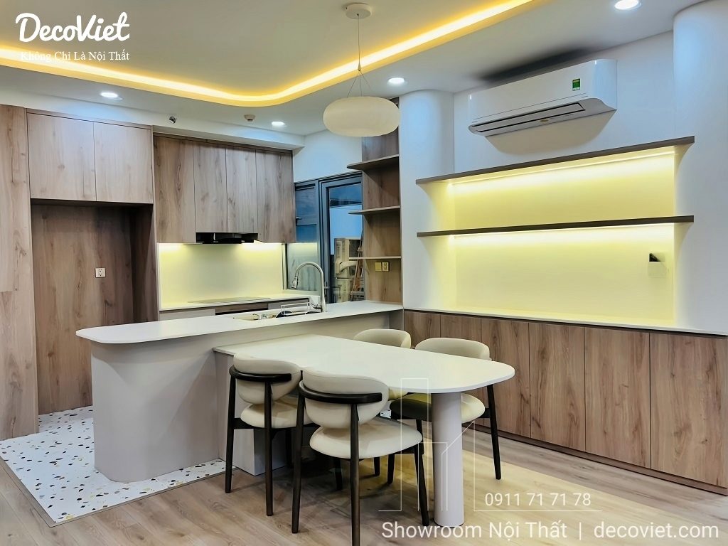 Thi công nội thất căn hộ Palm Heights 1PN Quận 2