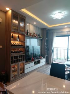 Thi công nội thất căn hộ The Sun Avenue 2 phòng ngủ