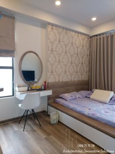 Thi công nội thất căn hộ The Sun Avenue 2 phòng ngủ