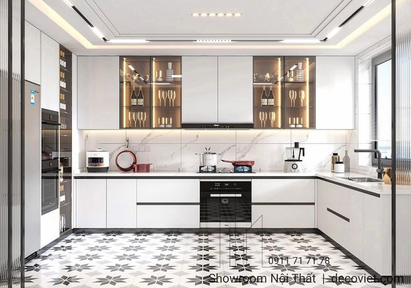Thi Công Tủ Bếp Đẹp 1128T