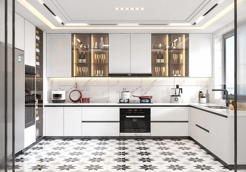 Thi Công Tủ Bếp Đẹp 1128T