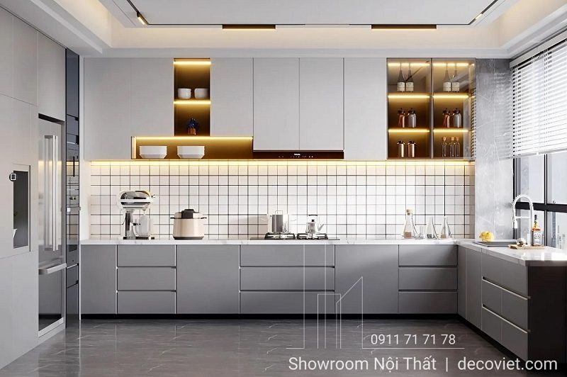 Thi Công Tủ Bếp Giá Rẻ 1124T