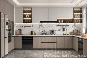 Thi Công Tủ Bếp Gỗ 1143T