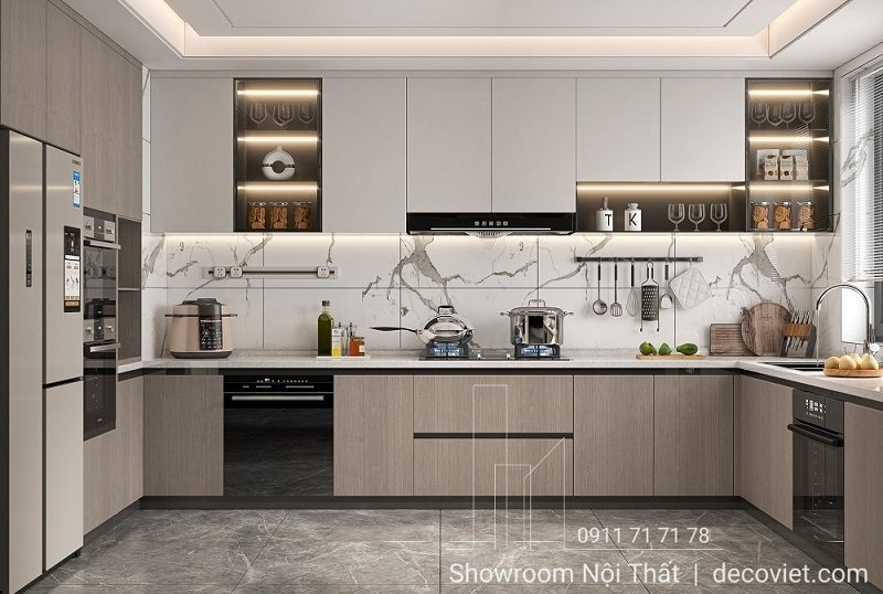 Thi Công Tủ Bếp Gỗ 1143T