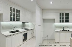 Thi Công Tủ Bếp Gỗ Công Nghiệp Giá Rẻ Hiện Đại