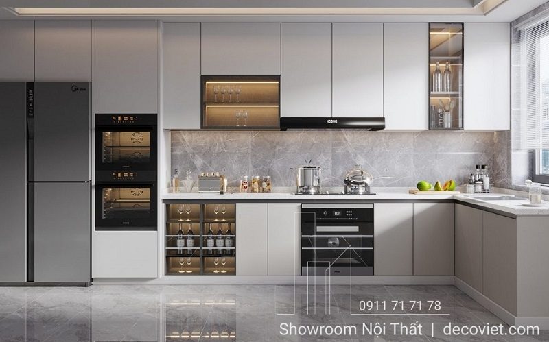 Thi Công Tủ Bếp Hiện Đại 1110T